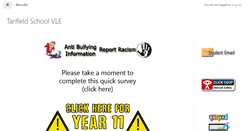 Desktop Screenshot of moodle.tanfieldschool.co.uk